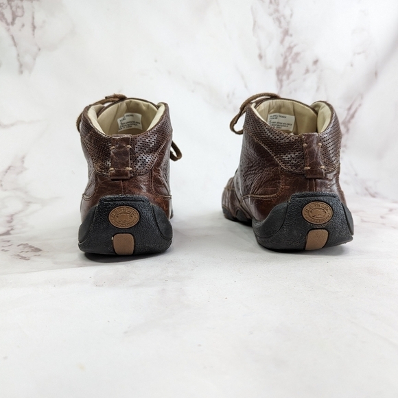 HS Trask Boots Mens 11 Kalispell Brown Leather Lace Up Chukka Ankle Shoes - Picture 3 of 11